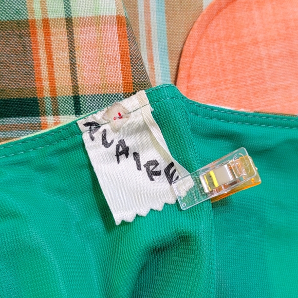 Vintage Mod Plaid Mini Skirt - Picture 4 of 4